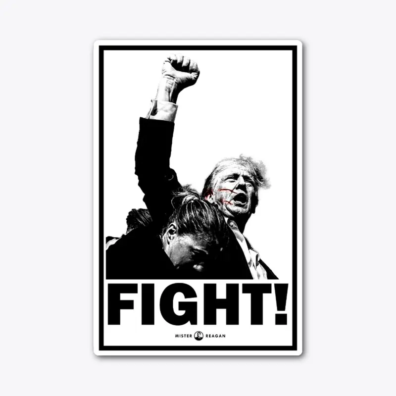 Trump FIGHT! B&W